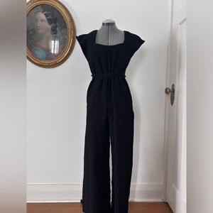 Smash + Tess Muslin Wide Leg Romper with Tie